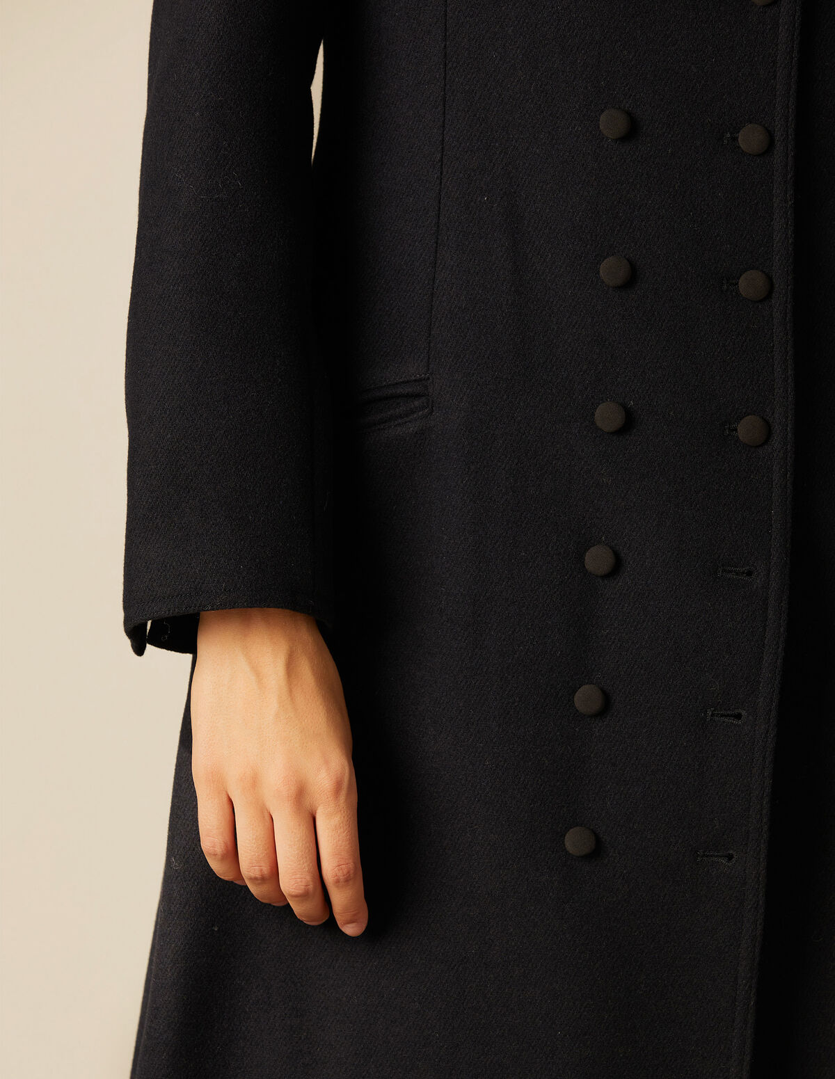 MANTEAU LONG NOIR