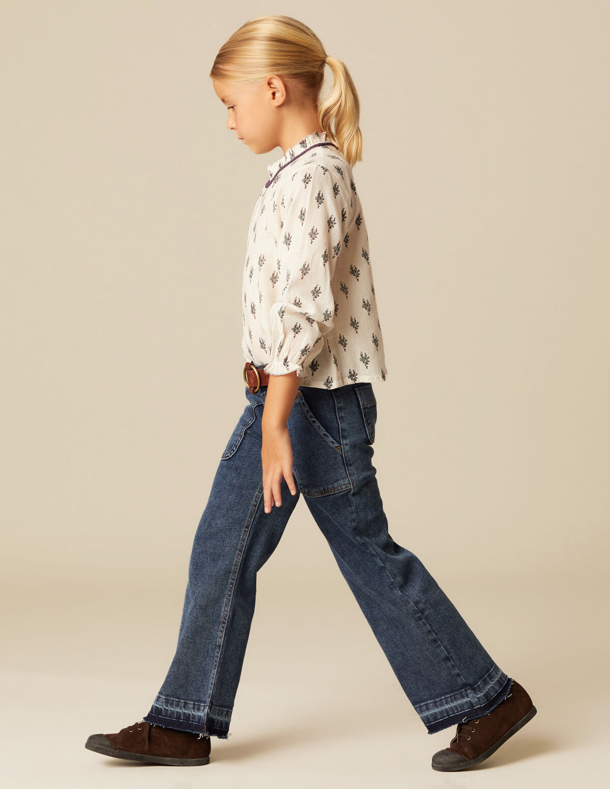 CHEMISE BOUQUETS BLEUE