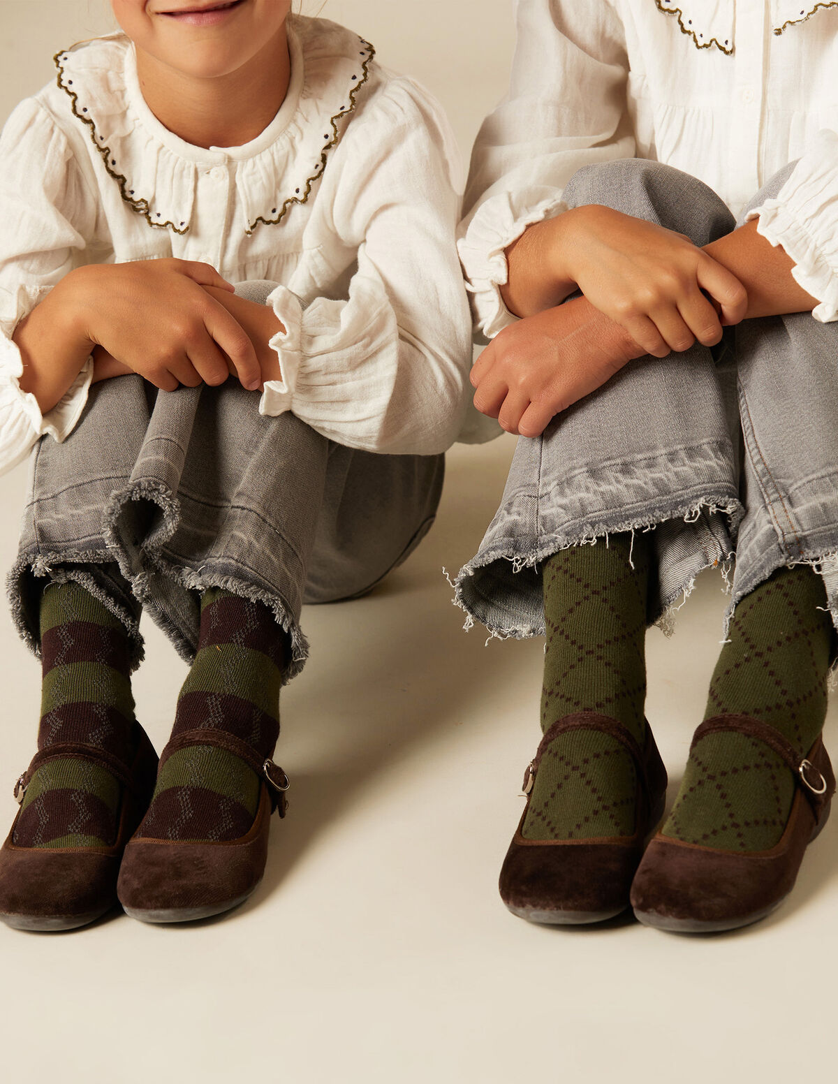 CHAUSSETTES LOSANGE AMÉTHYSTE