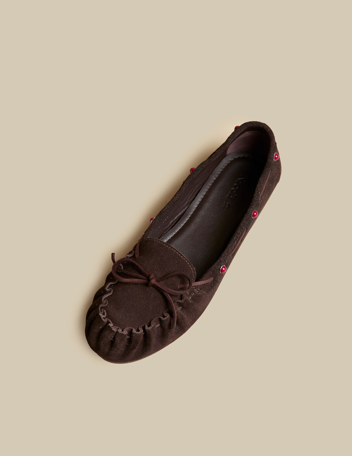MOCASSINS CROÛTE DE CUIR CLOUS