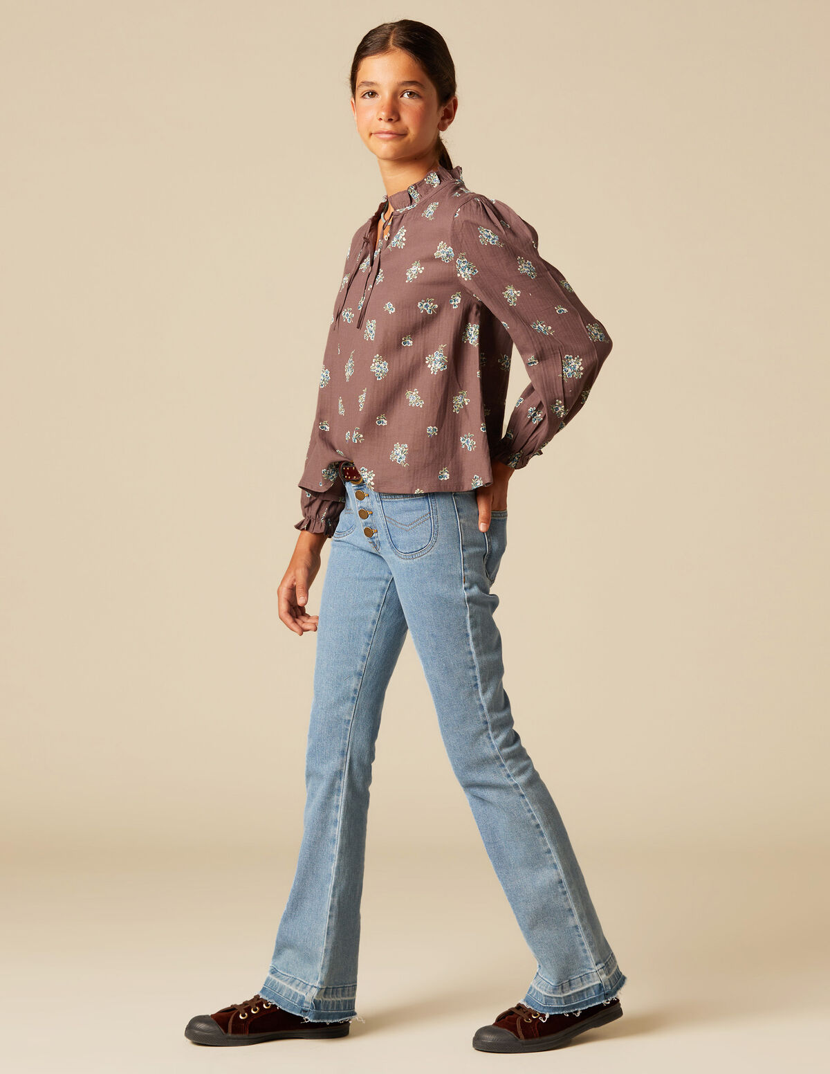 PANTALÓN CAMPANA VAQUERO AZUL