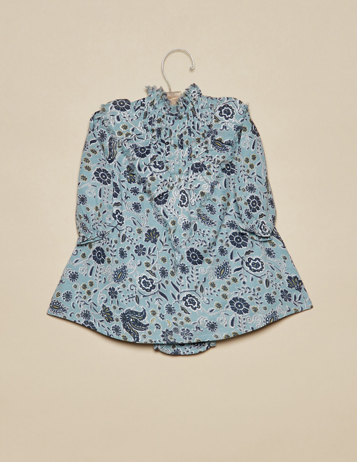 BABY LIGHT BLUE FLOWER  DRESS