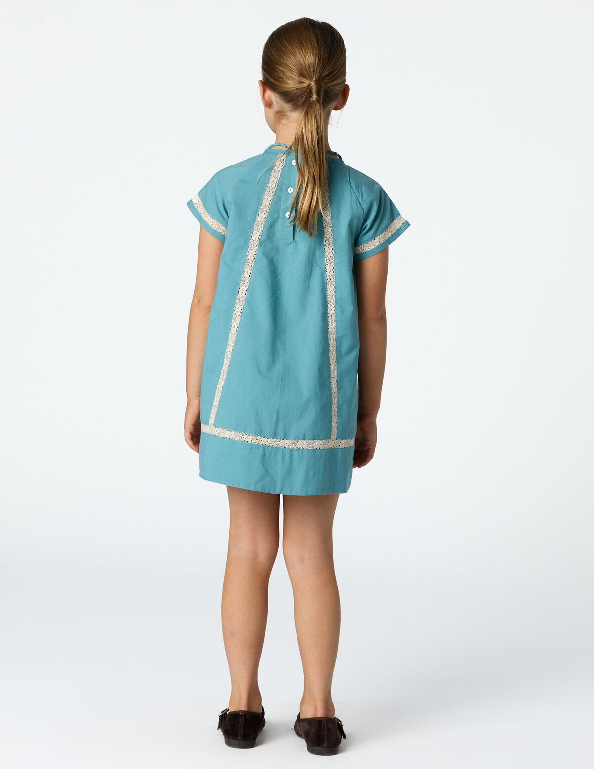 VESTIDO BANDE DENTELLE POND