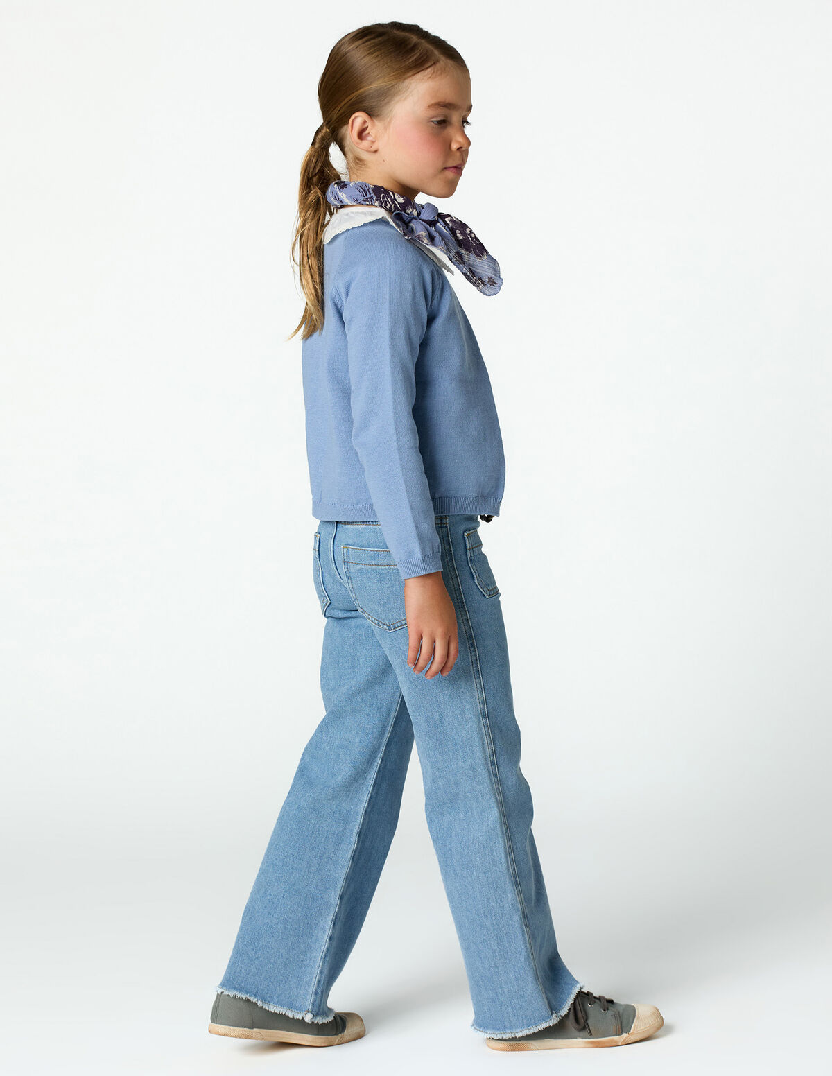 ANILINE BLUE KNIT JACKET