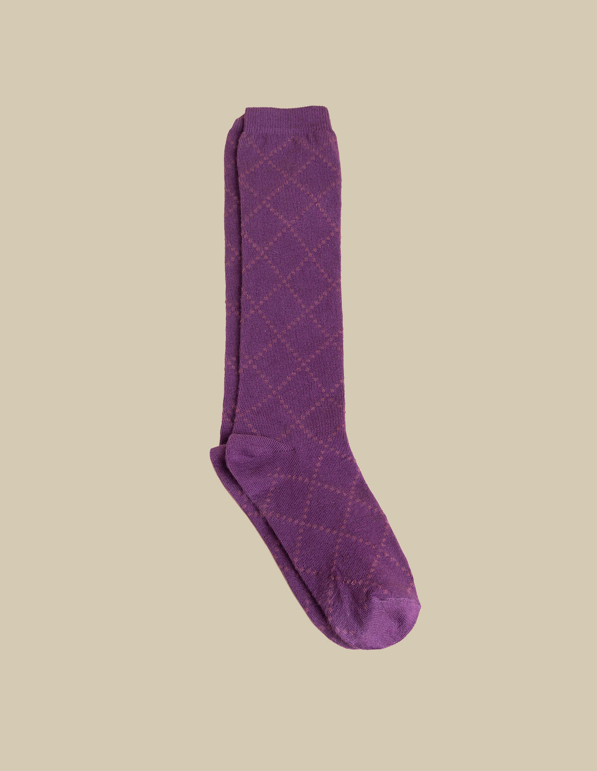 CHAUSSETTES LOSANGE AMÉTHYSTE