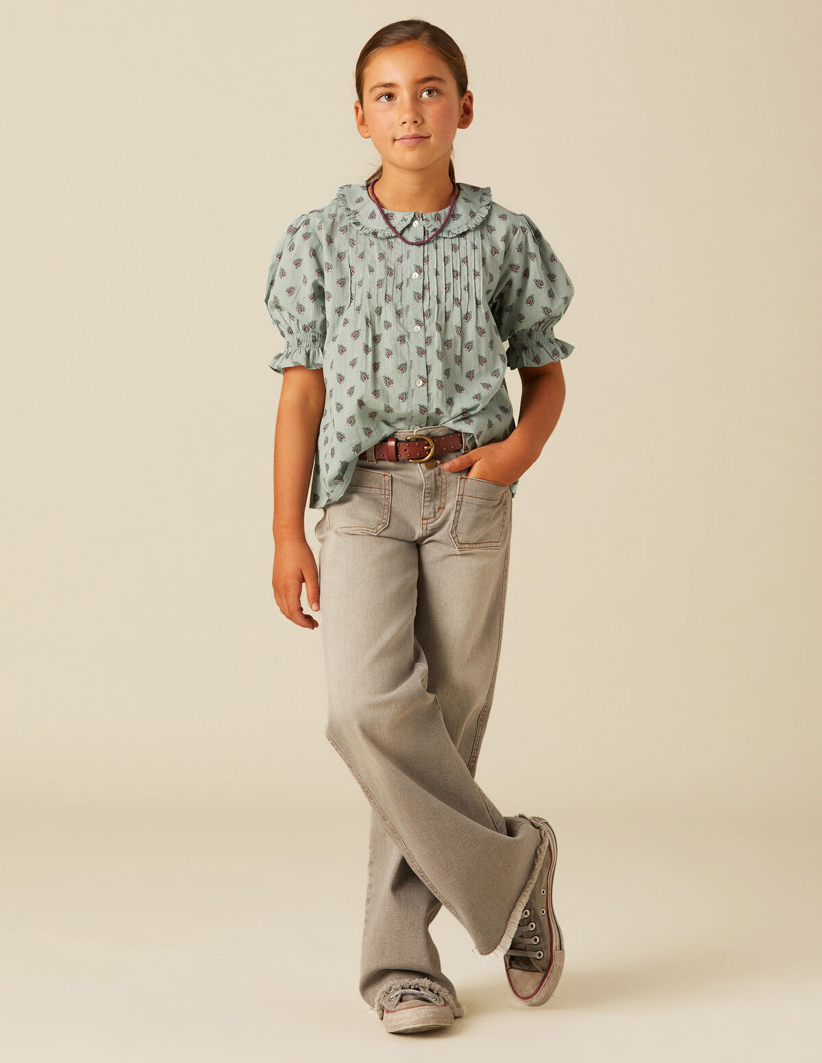 Pantalón bolsillos vaquero azul