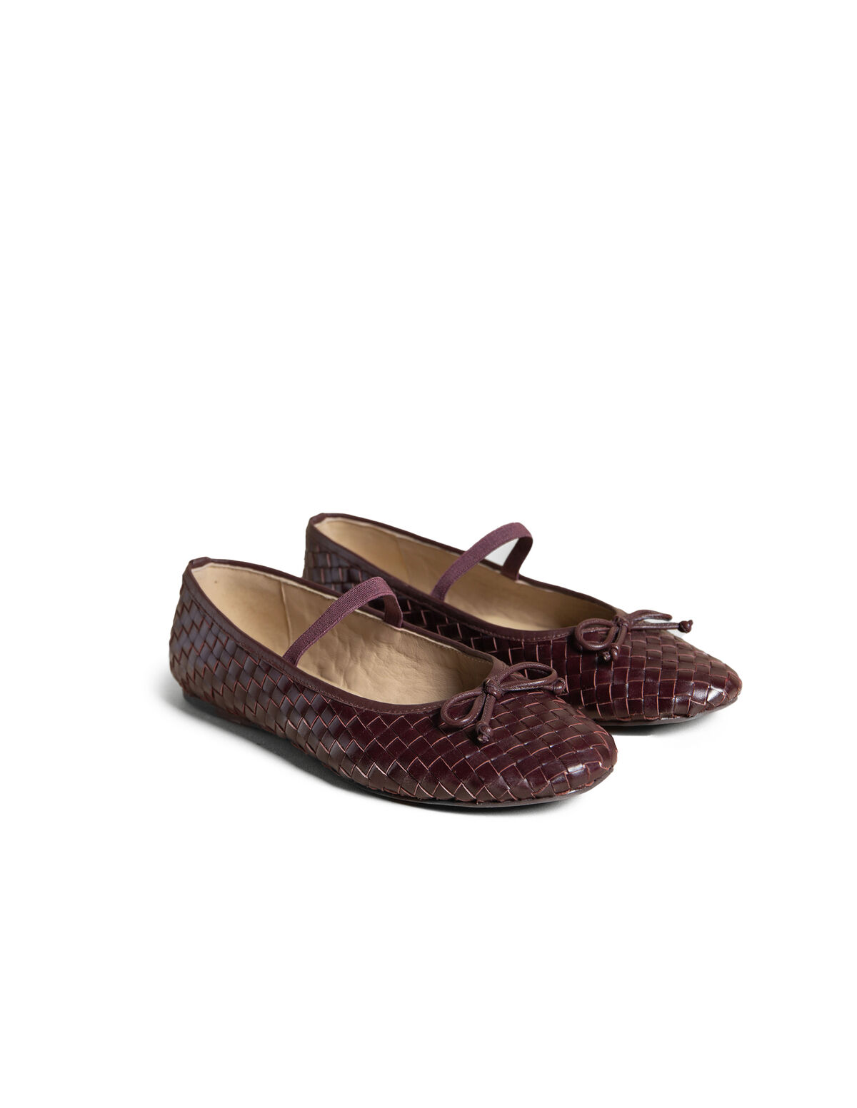 BALLERINES TRESS&Eacute;ES CERISE