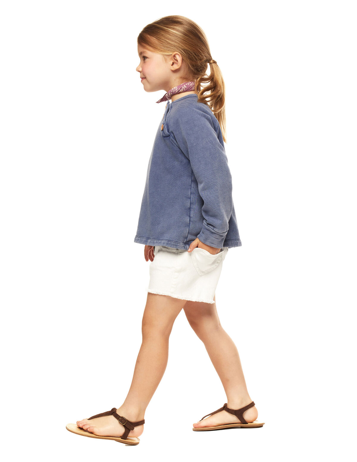 BLUE SWEATSHIRT BUTTONS