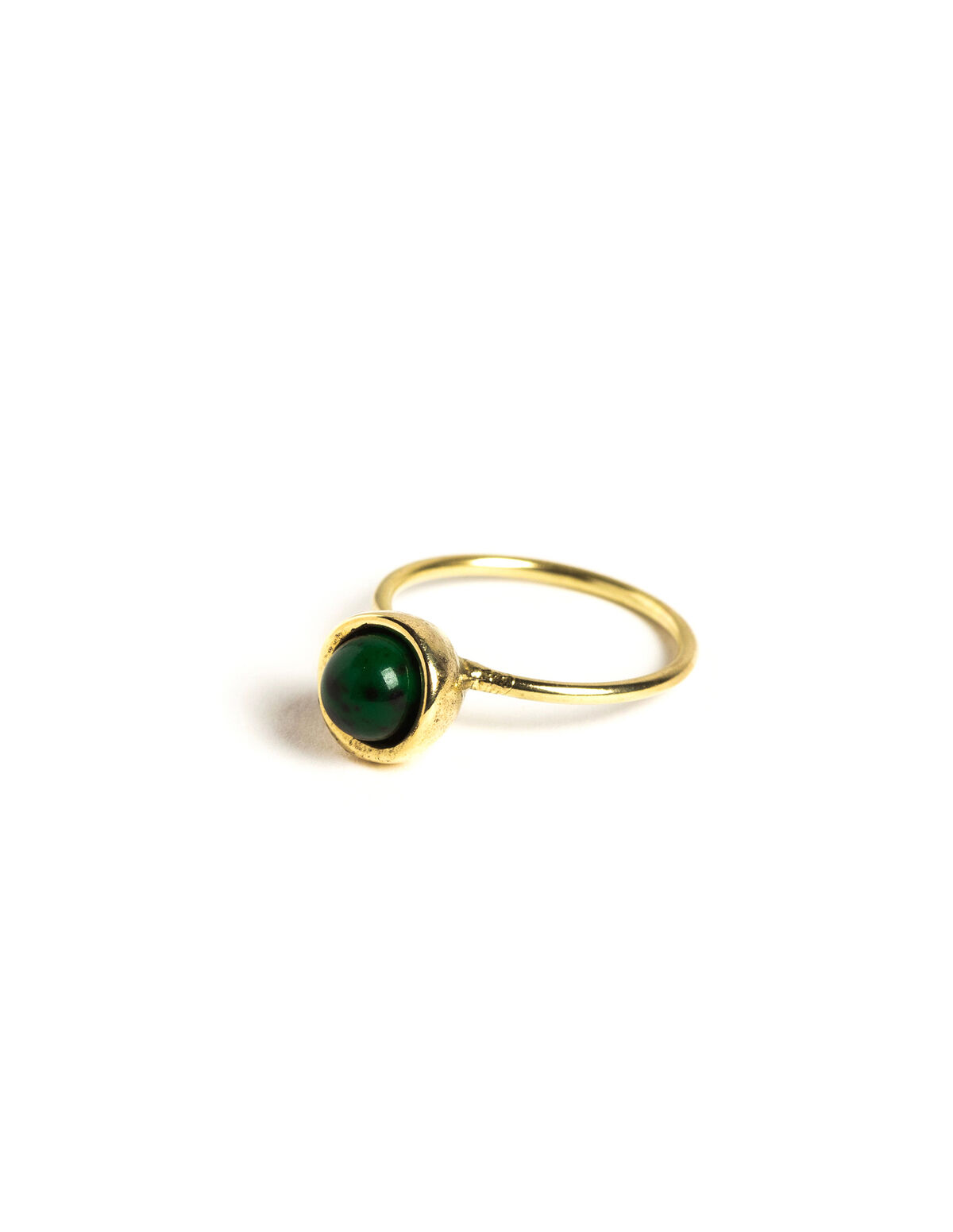 ANILLO DORADO ESFERA PEQUEÑO AGATHA