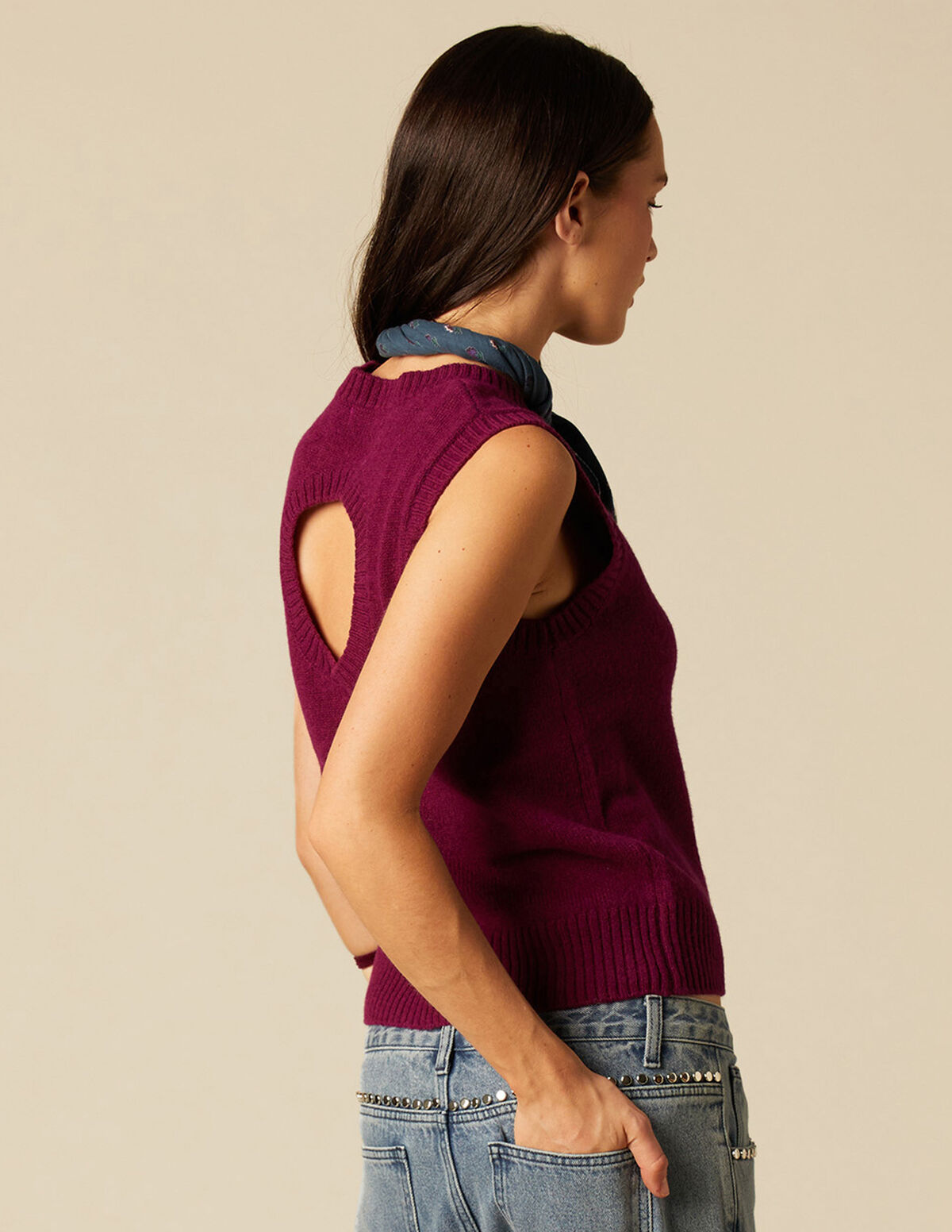 COLETE CÍRCULO COSTAS AMETHYST