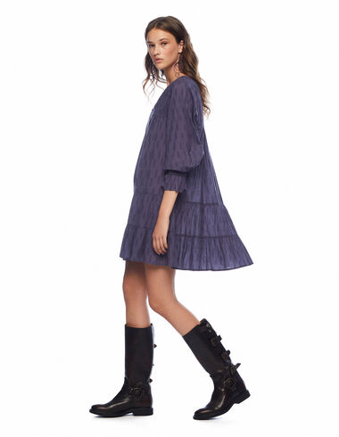 Cobalt double stripe dress  - Clothing - Nícoli