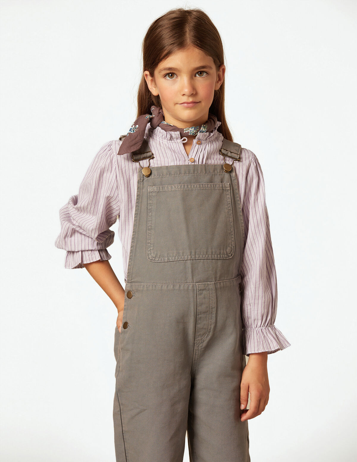 JARDINEIRAS BOMBAZINA PRINT CASTANHO