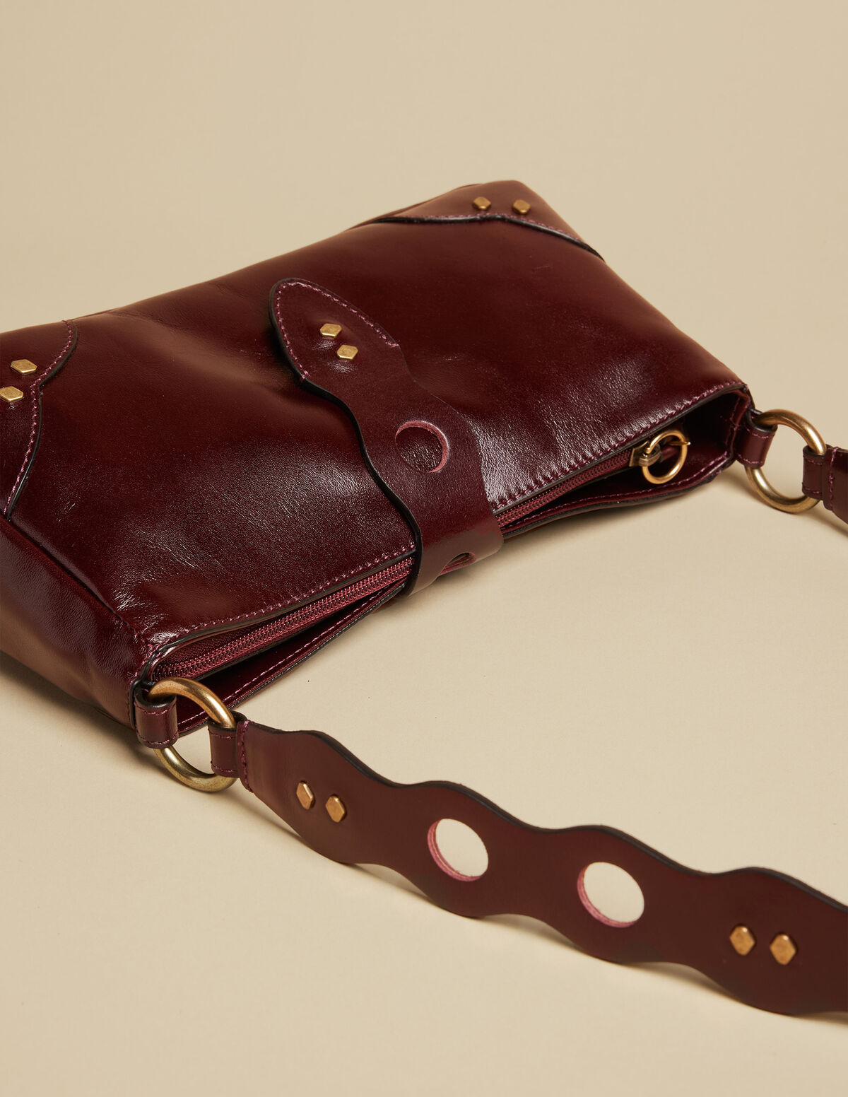 BROWN SPLIT LEATHER MIX BELT
