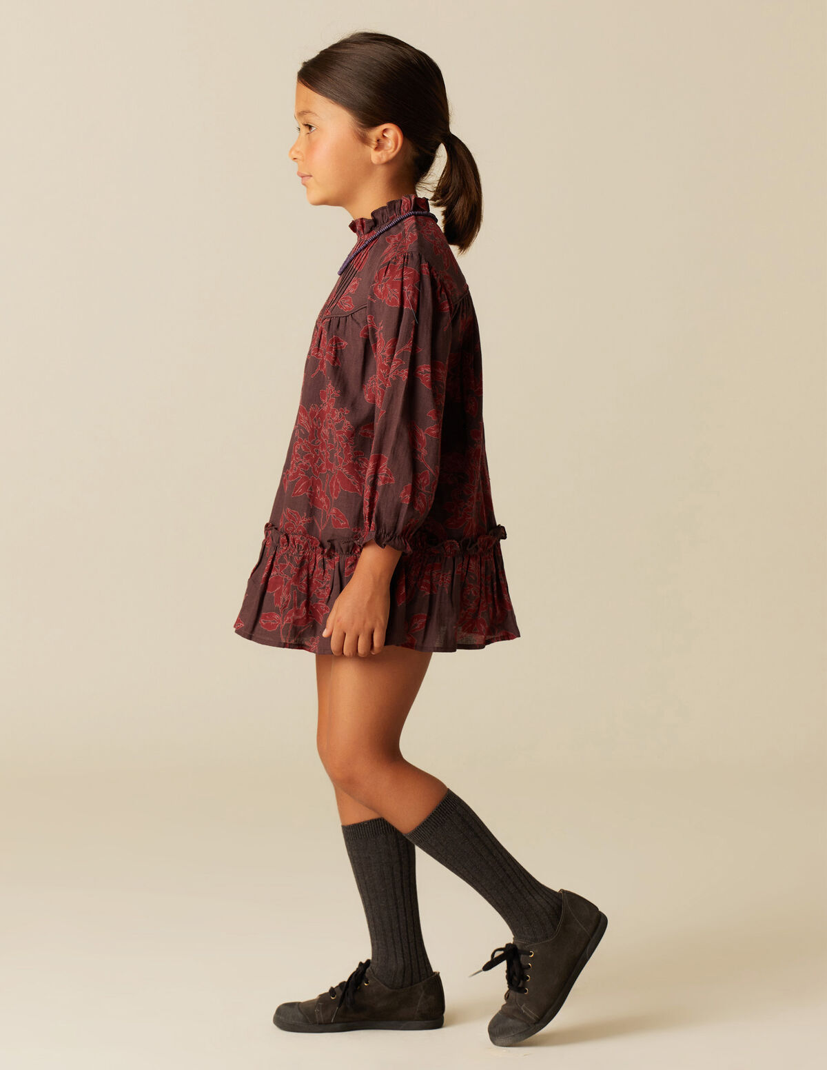 VESTIDO CONTRASTE ANTRACITE