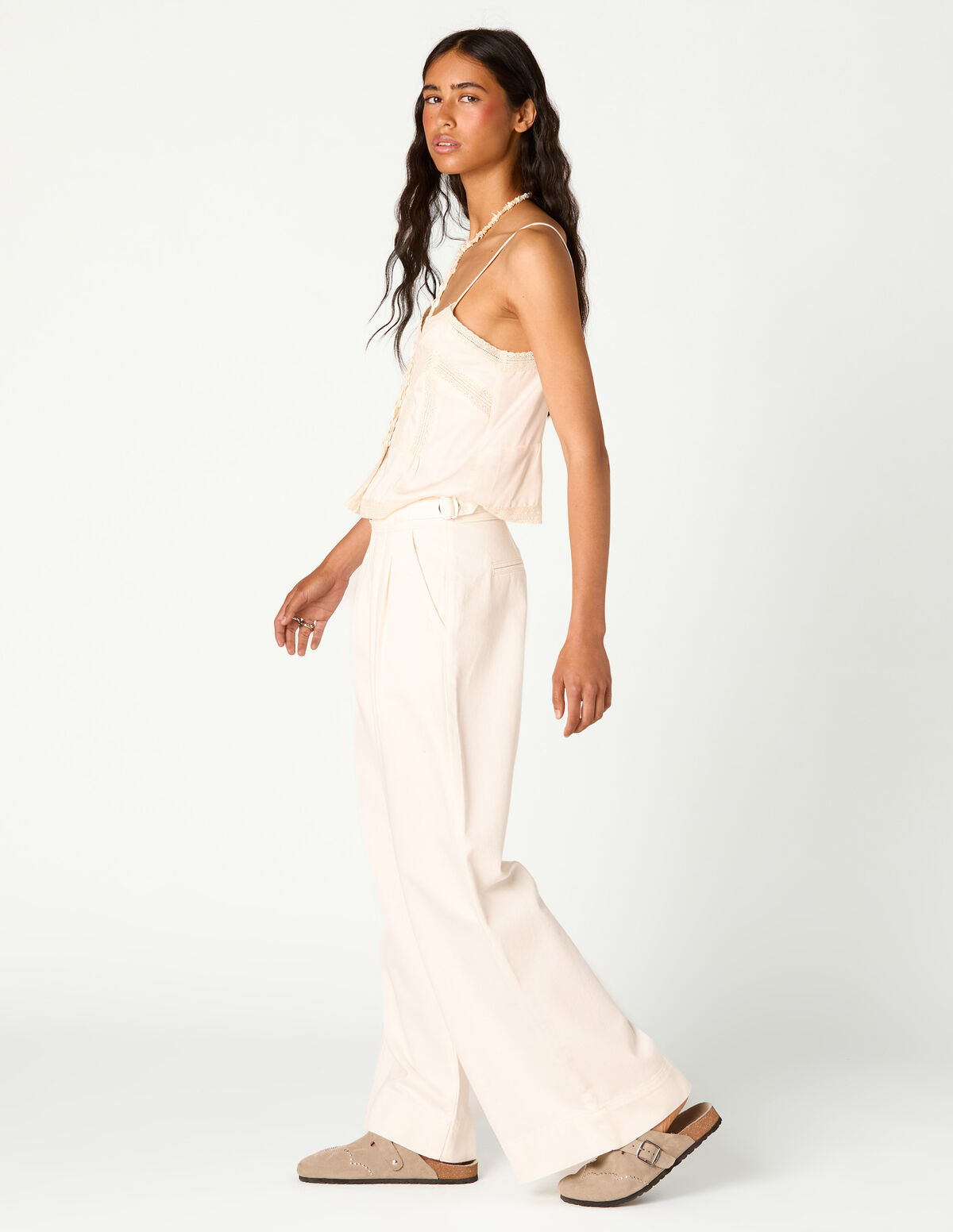 CAPPUCCINO VINTAGE  LACE TOP