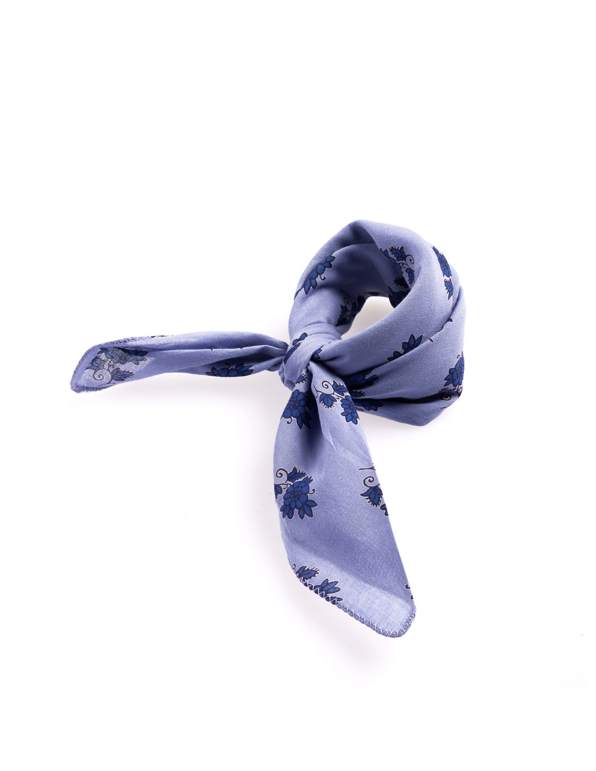 FOULARD PRINT BUTI BLUE