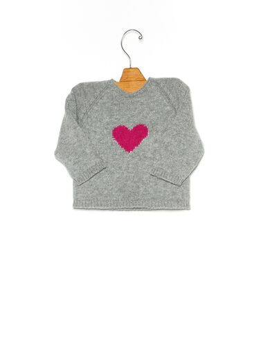 Grey heart jumper - View all > - Nícoli