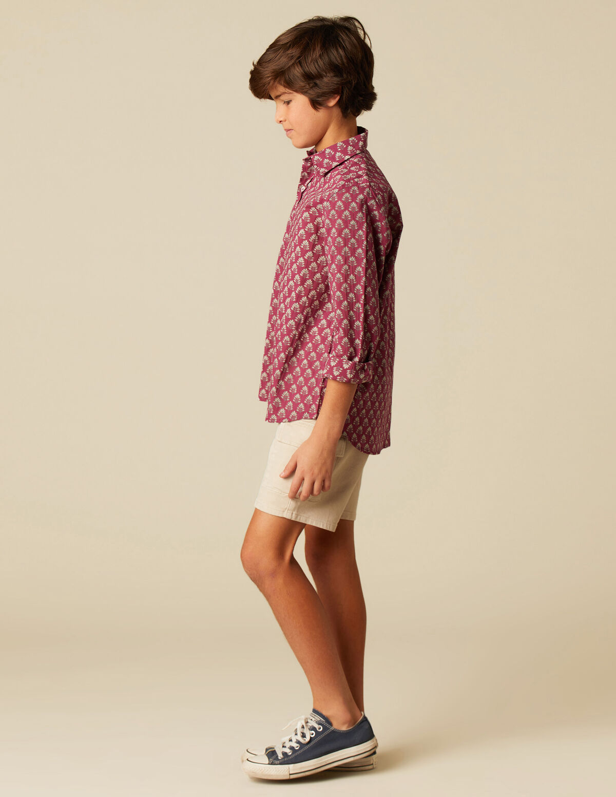 CAMISA BUTI HOJA MORA