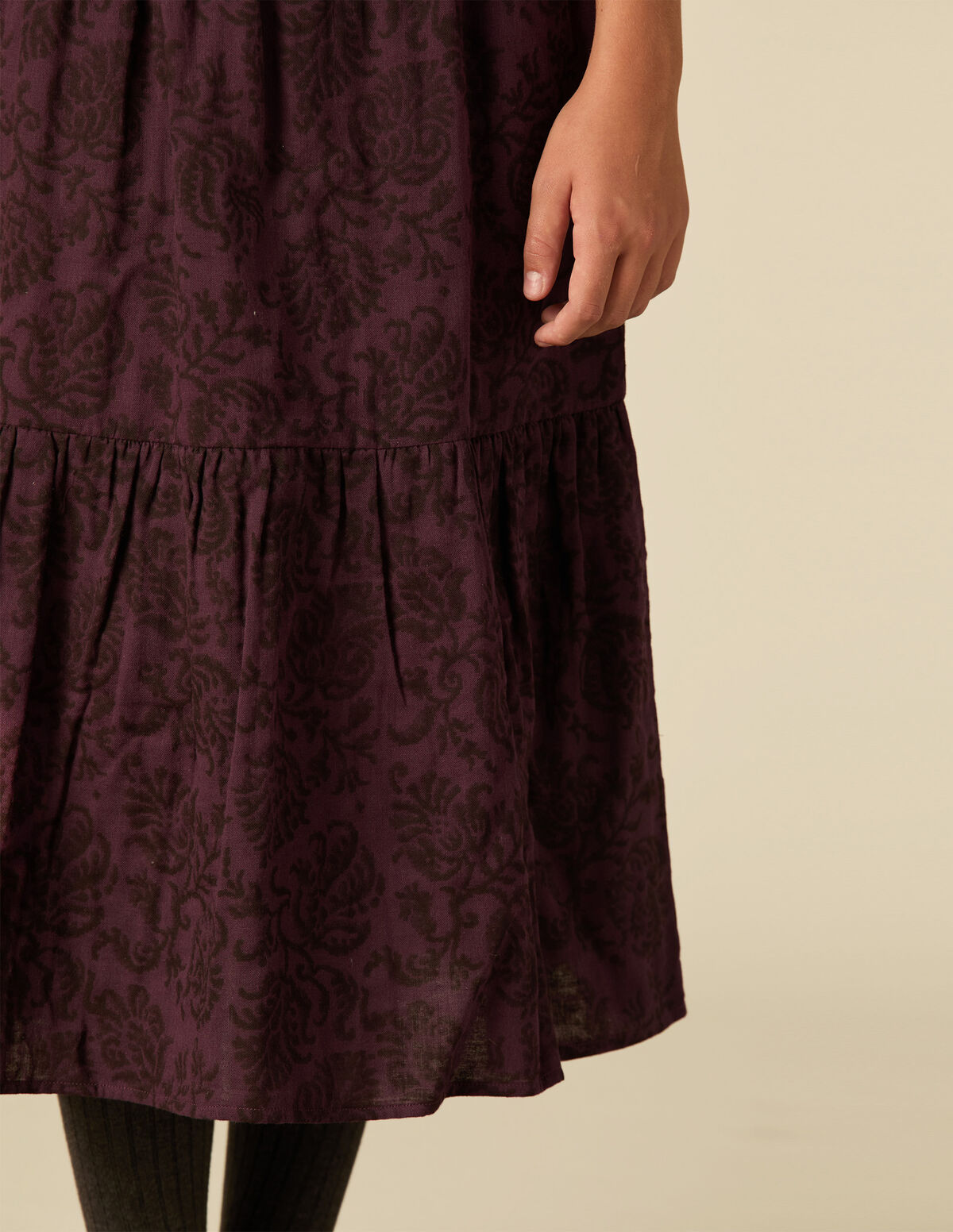 JUPE FLEURIE VINTAGE AMETHYSTE
