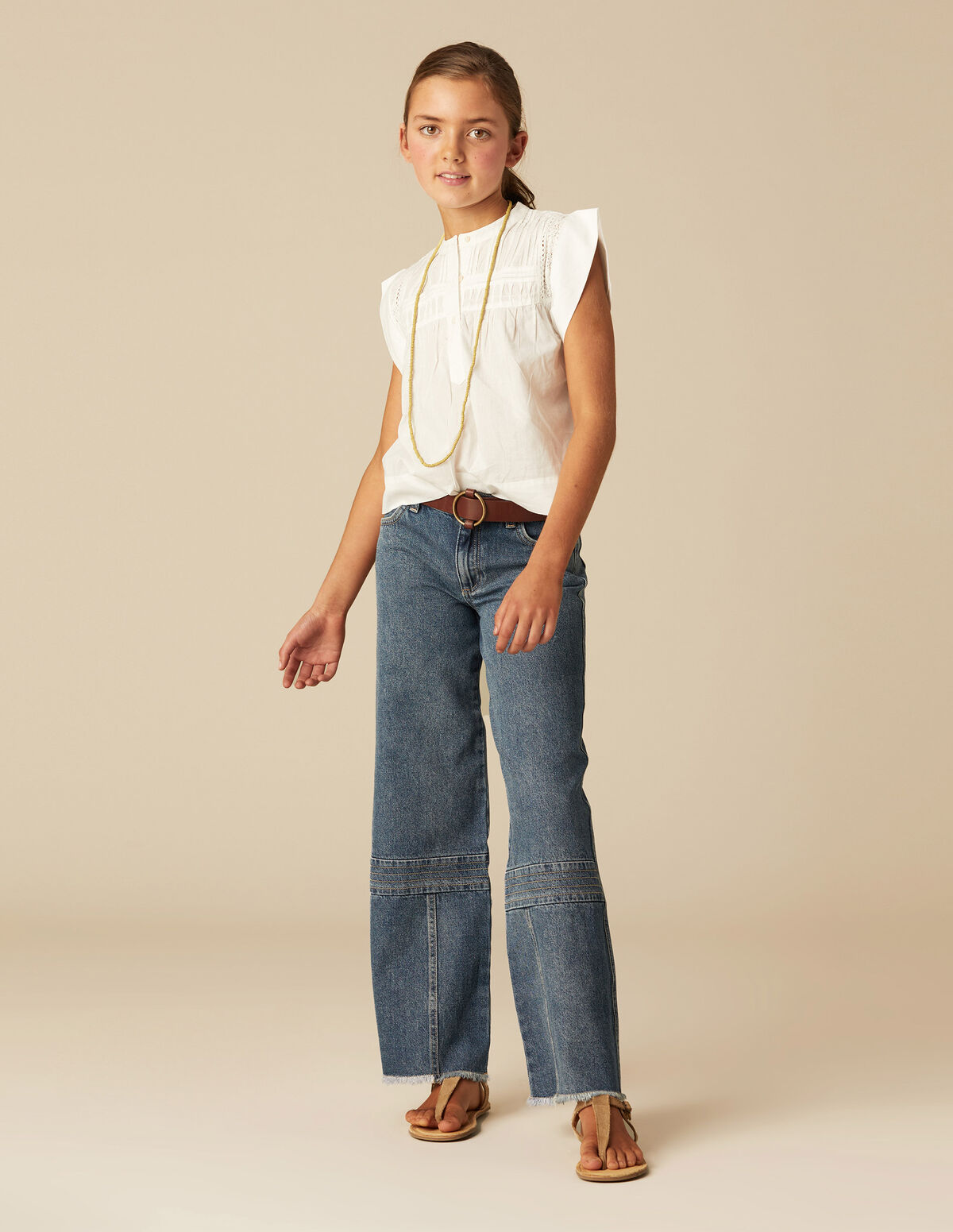 BLUE SEAMED JEANS