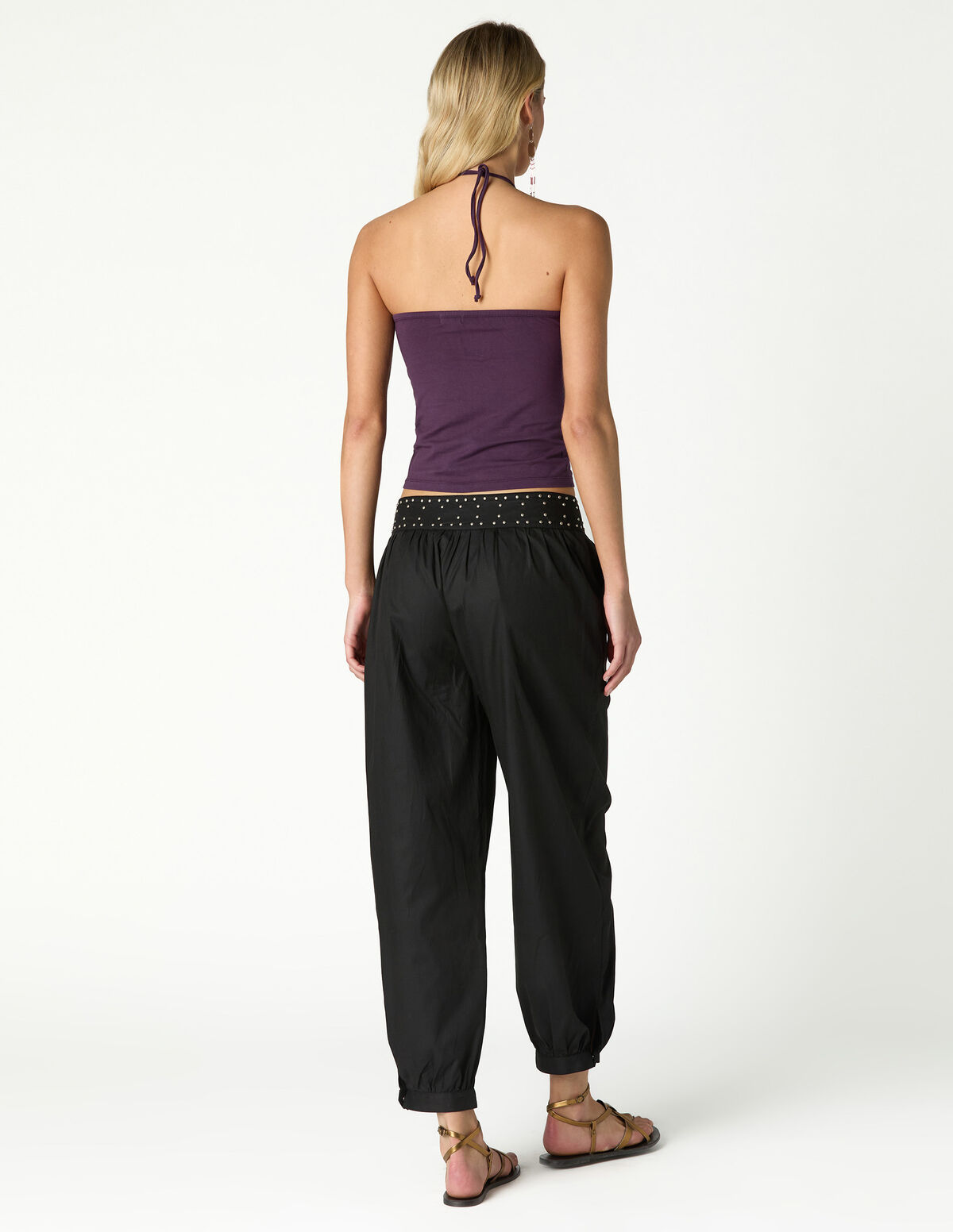 ANTHRACITE HALTER T-SHIRT