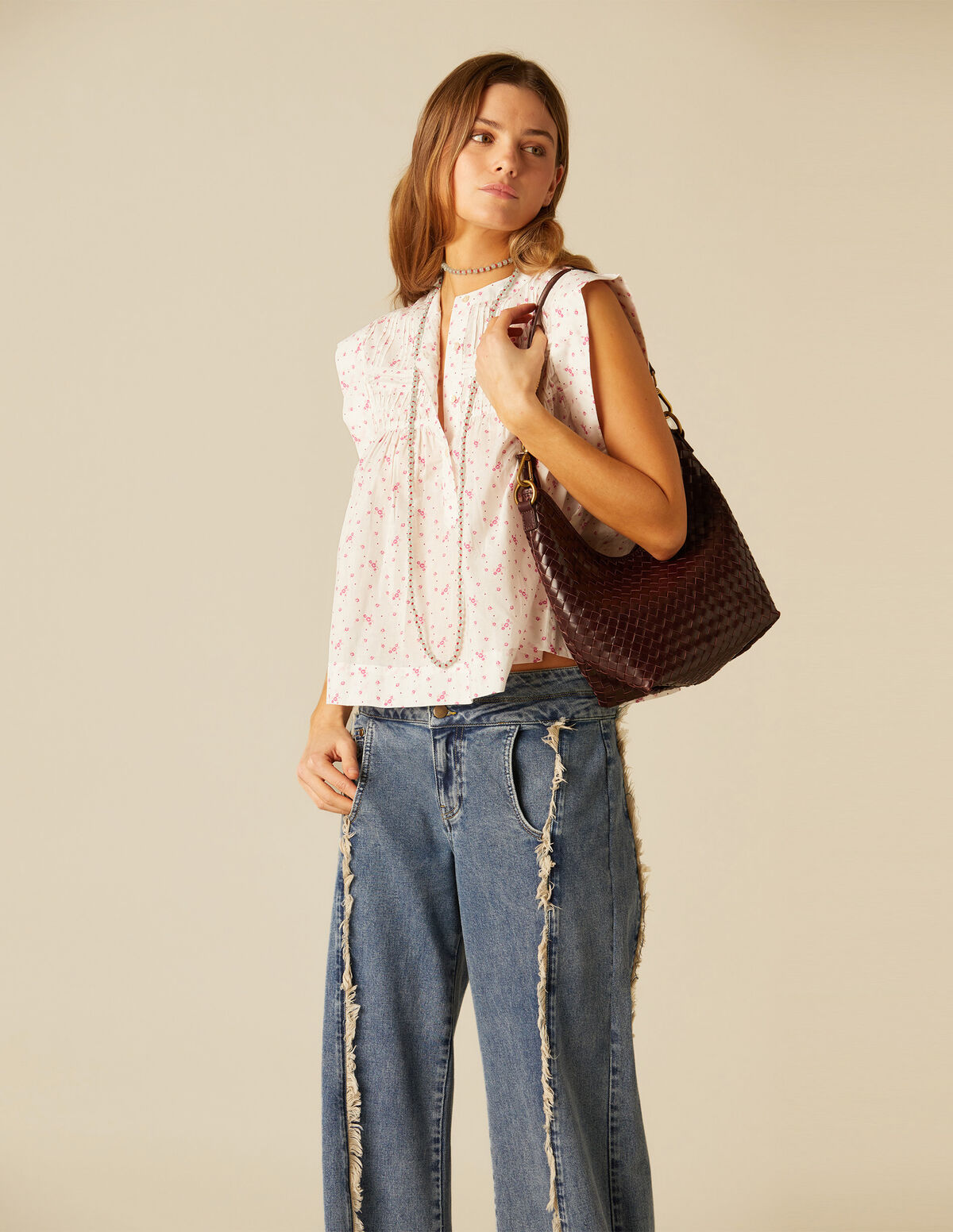 CAMISA FLOR PUNTO MORA