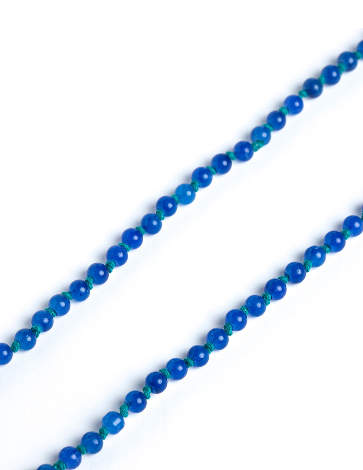 COLLAR BEADS CRISTAL AZULES