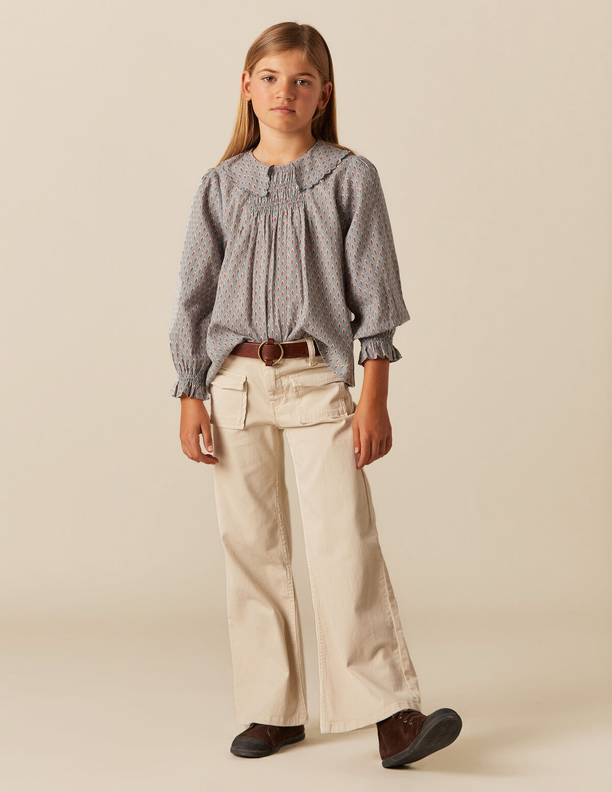 SAND FLAP POCKET TROUSERS