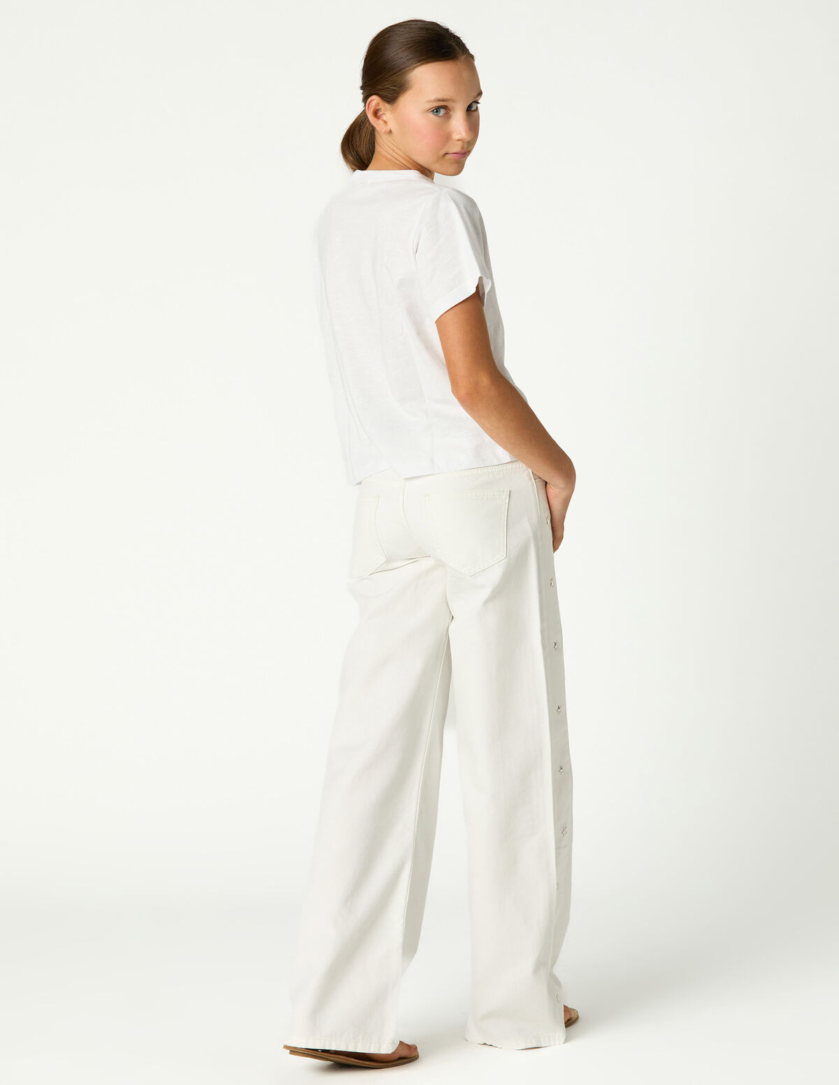 WHITE 'NN' SHORT-SLEEVED T-SHIRT