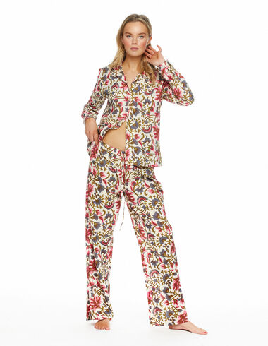 Pijama print flores fresa - Ver todo > - Nícoli
