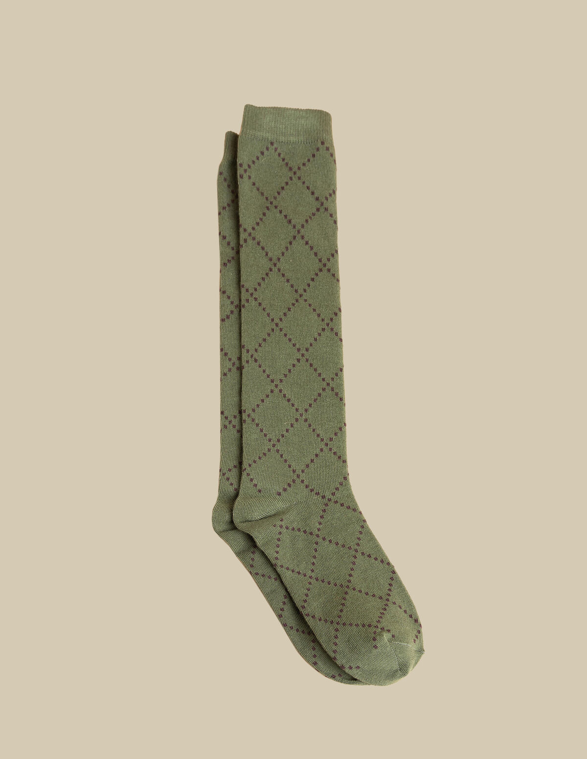 CHAUSSETTES LOSANGE AMÉTHYSTE