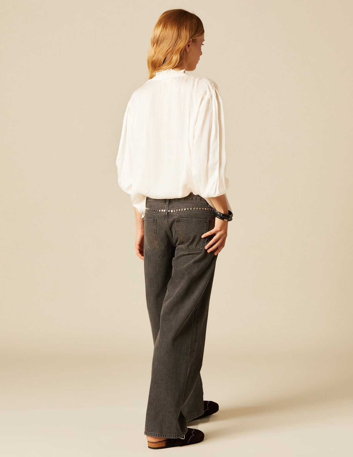 PANTALÓN TACHUELAS AZUL