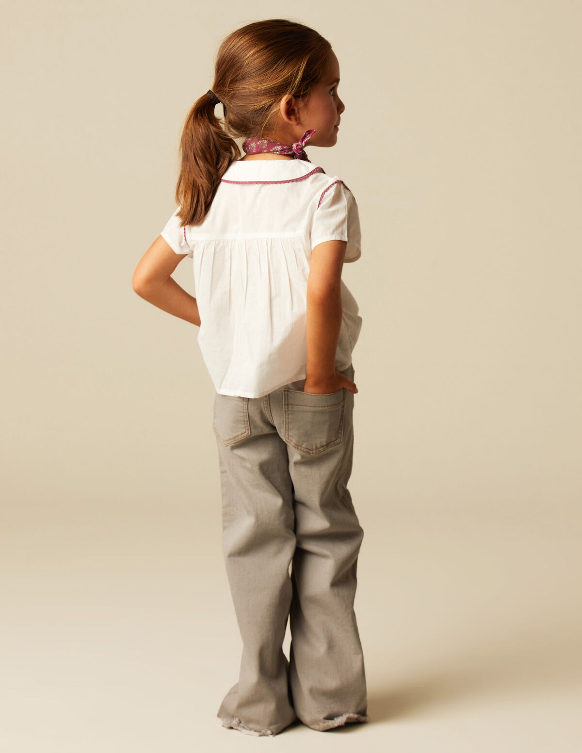 Pantalón bolsillos vaquero azul