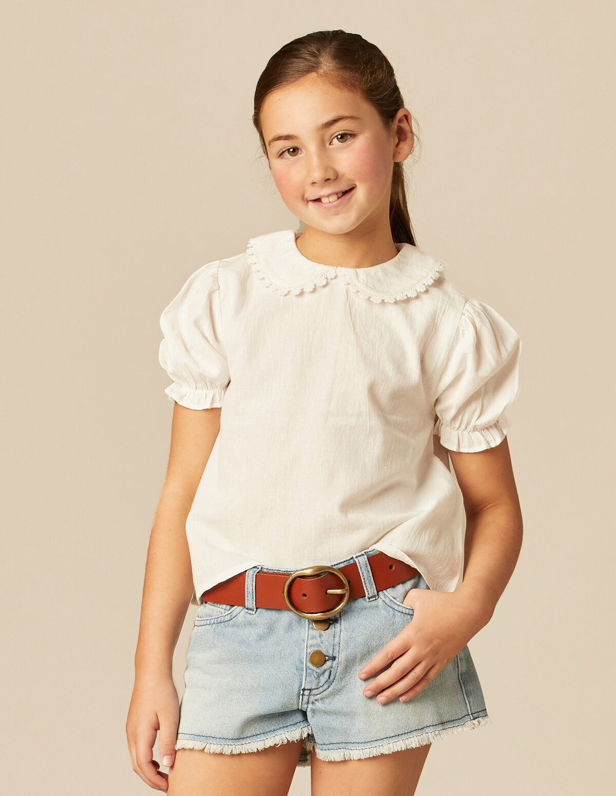 CAMISA ENCAJES CUELLO