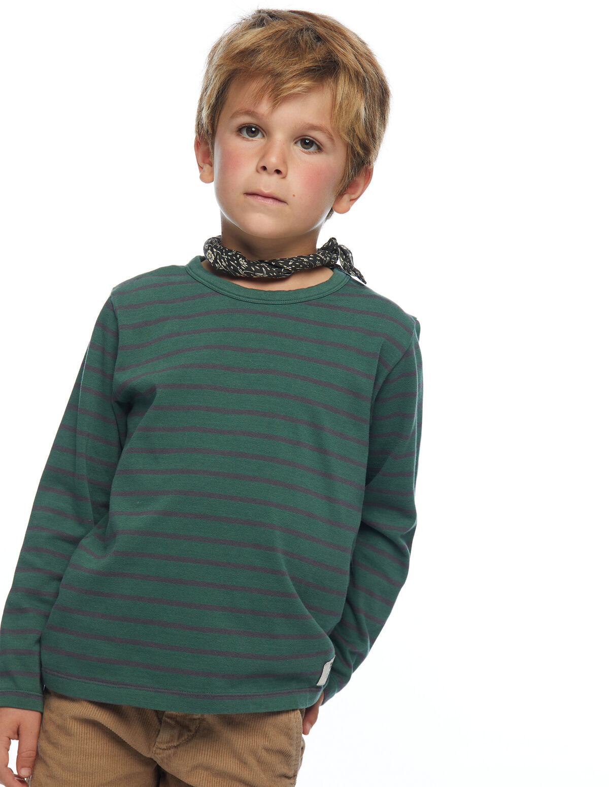 BLUE STRIPED T-SHIRT