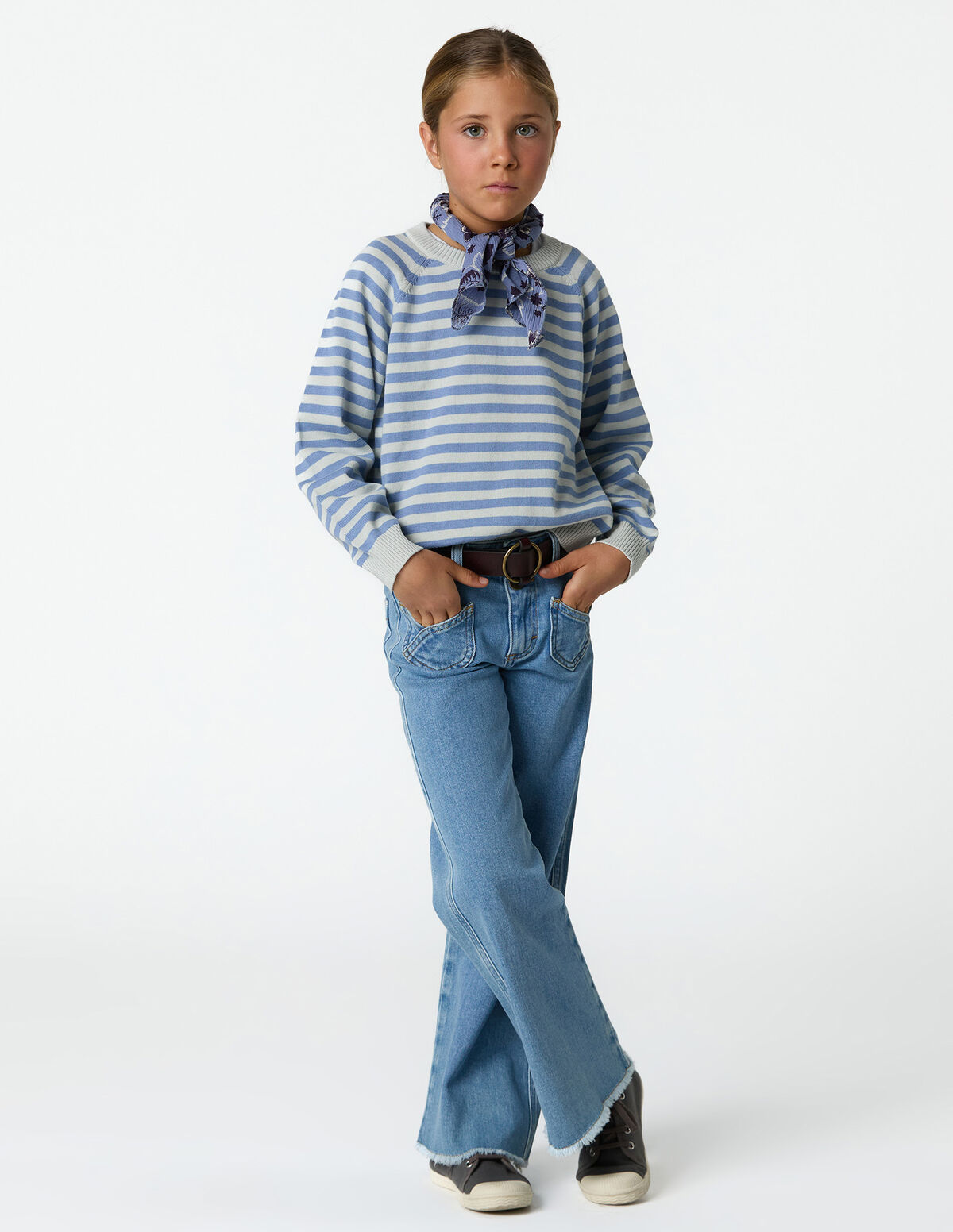 ANILINE BLUE STRIPED JUMPER