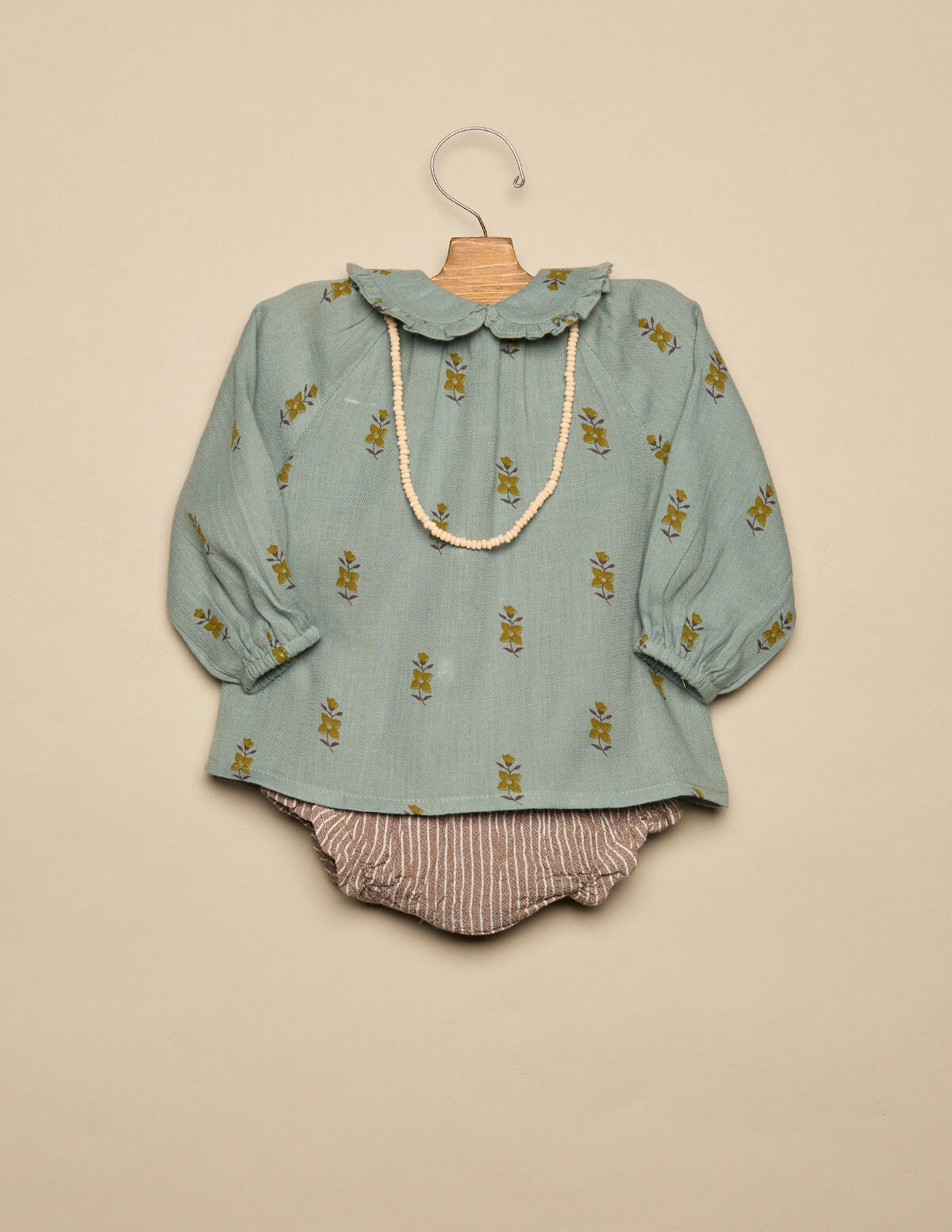 MUSTARD STRIPED BLOOMERS