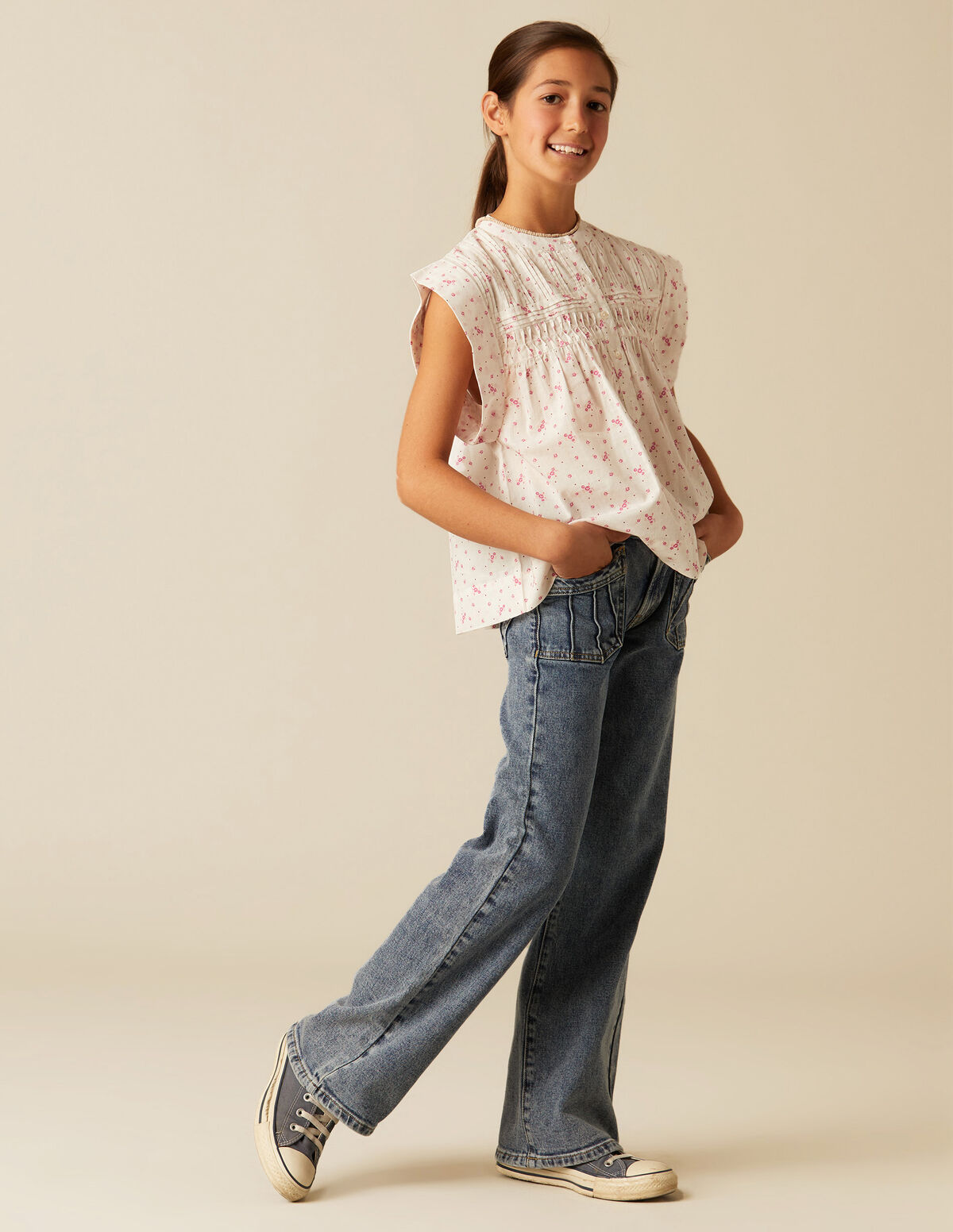 CAMISA FLOR PUNTO MORA