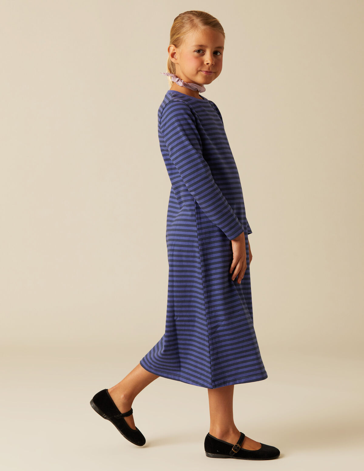 VESTIDO RAYAS AZUL