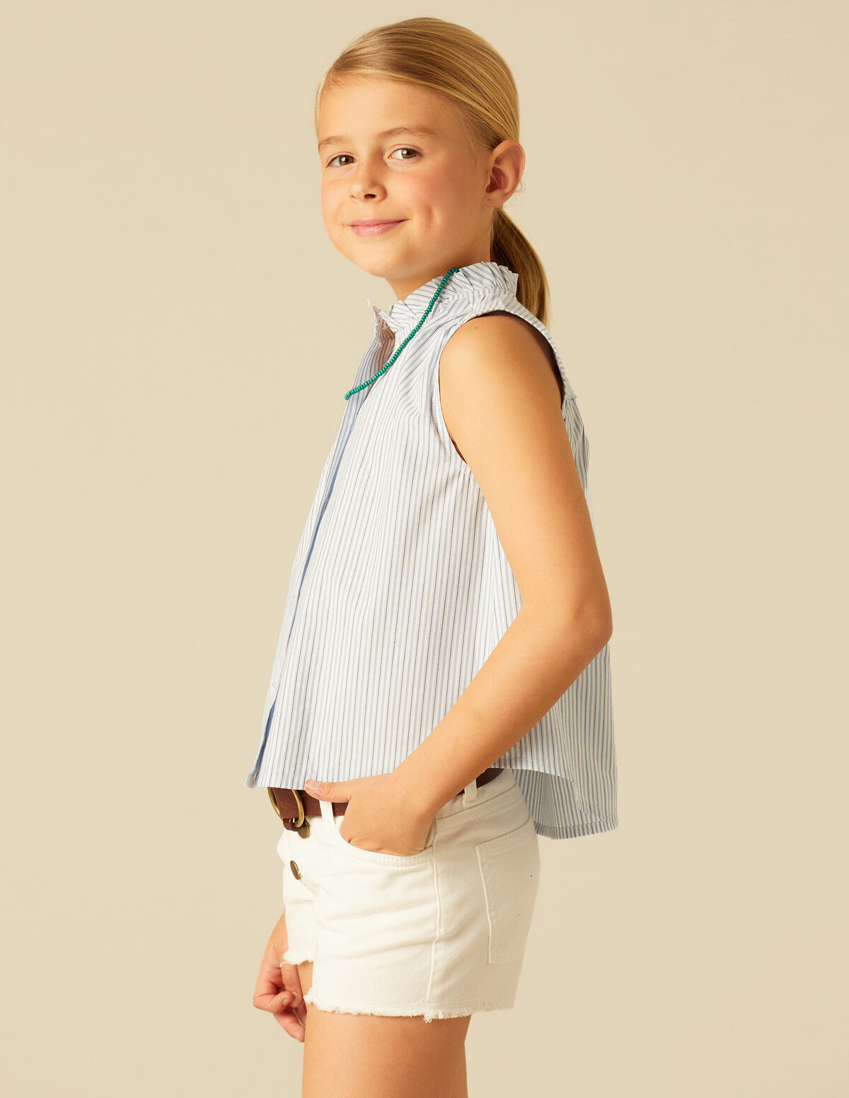 SHORT BOTONES BLANCO