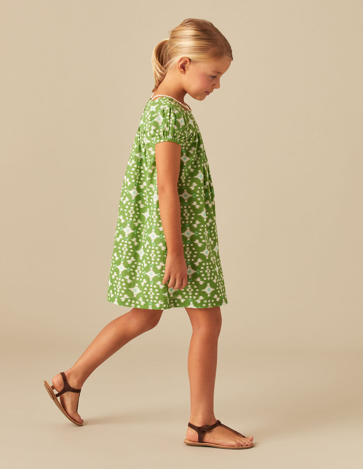 ROBE IKAT VERTE