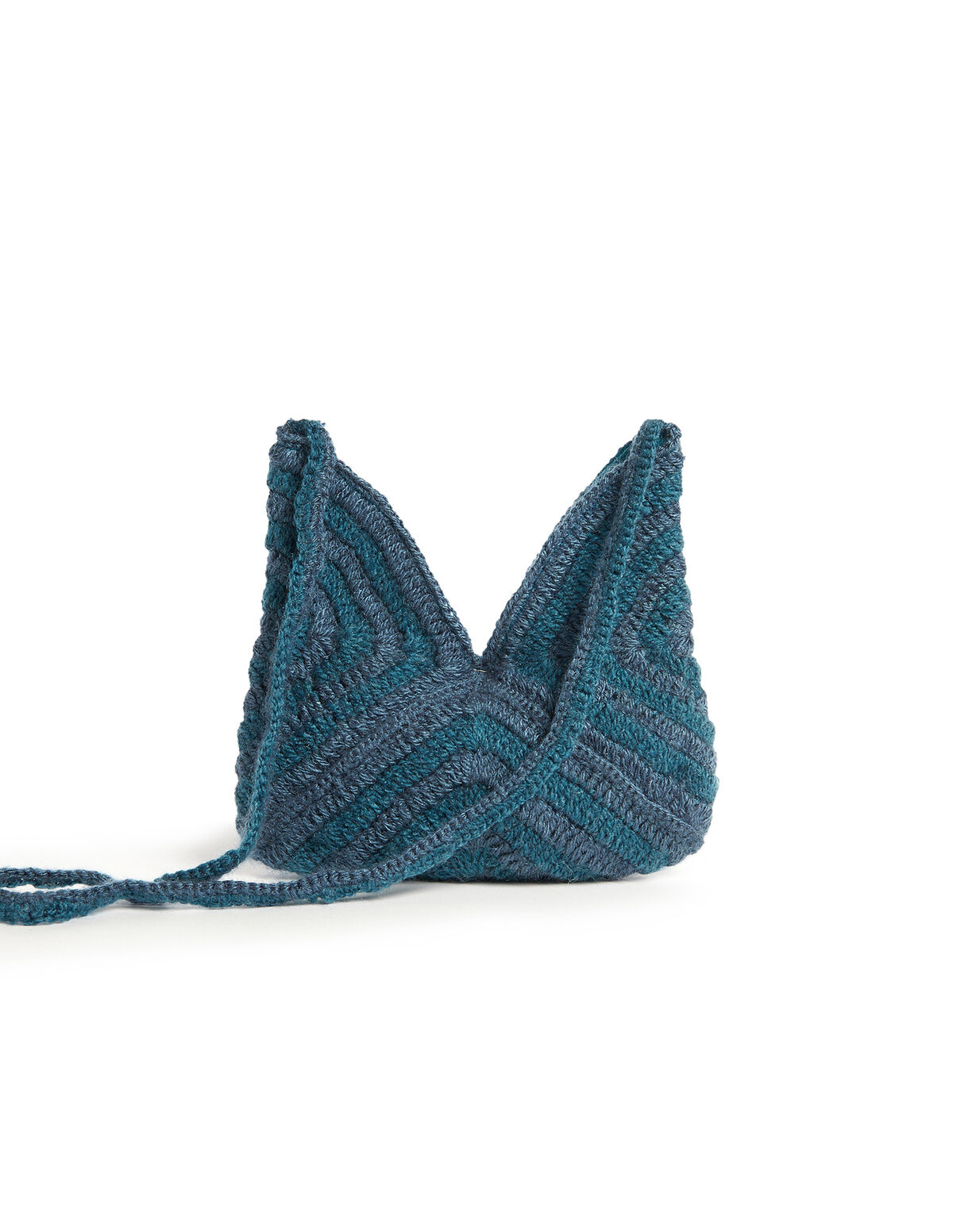 Bolso punto multicolor azul