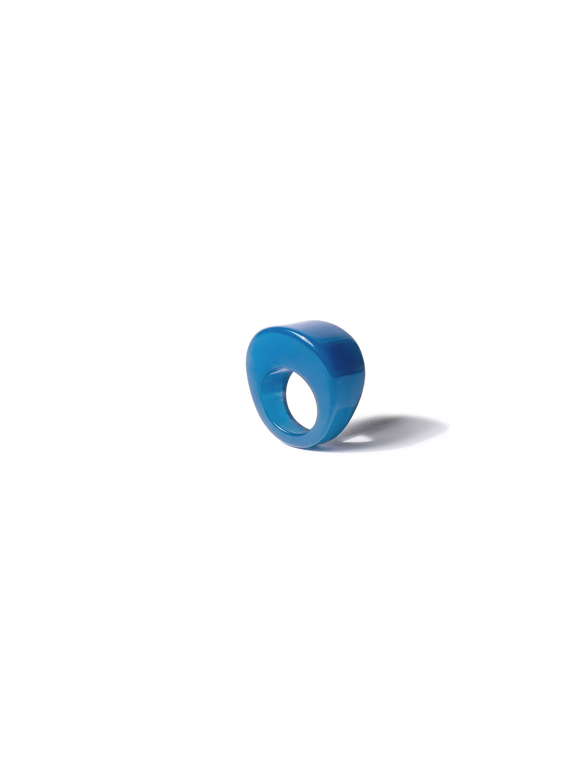 Blue resin oval ring - Temporadas Anteriores - Nícoli
