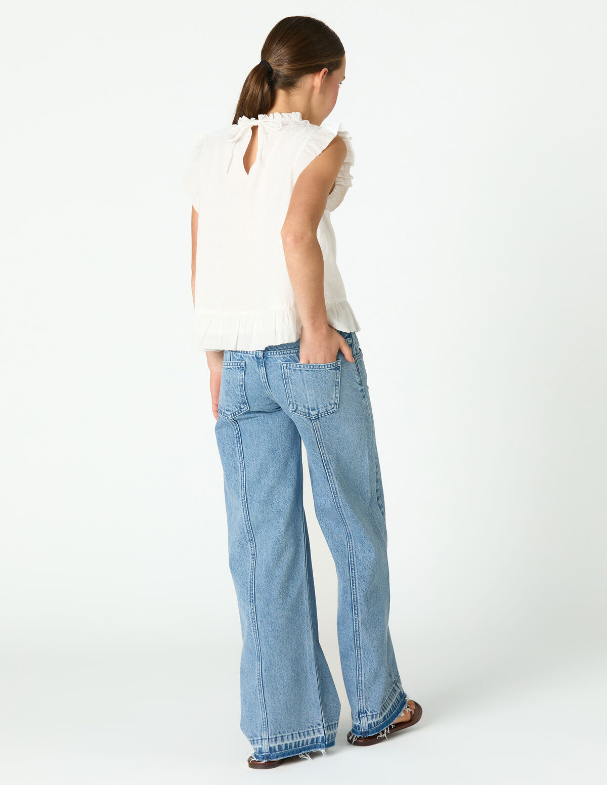 FLOWER EMBROIDERED SHIRT