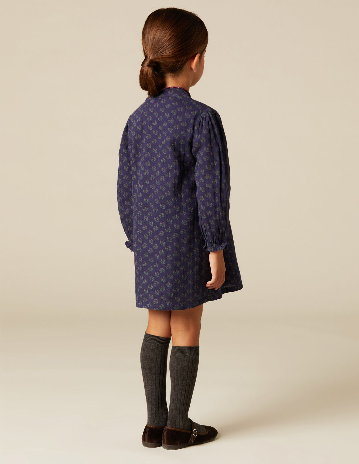 BLUE PRINT DRESS