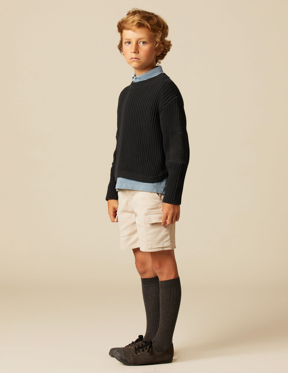 ANTHRACITE RIBBED JUMPER