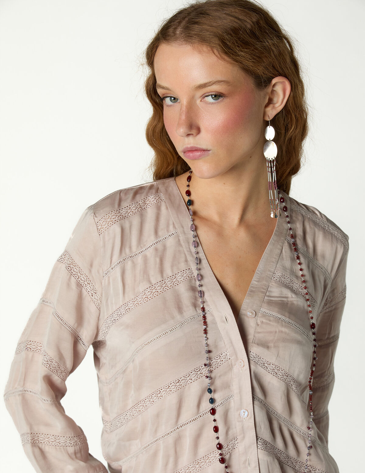 ANTHRACITE LACE SHIRT