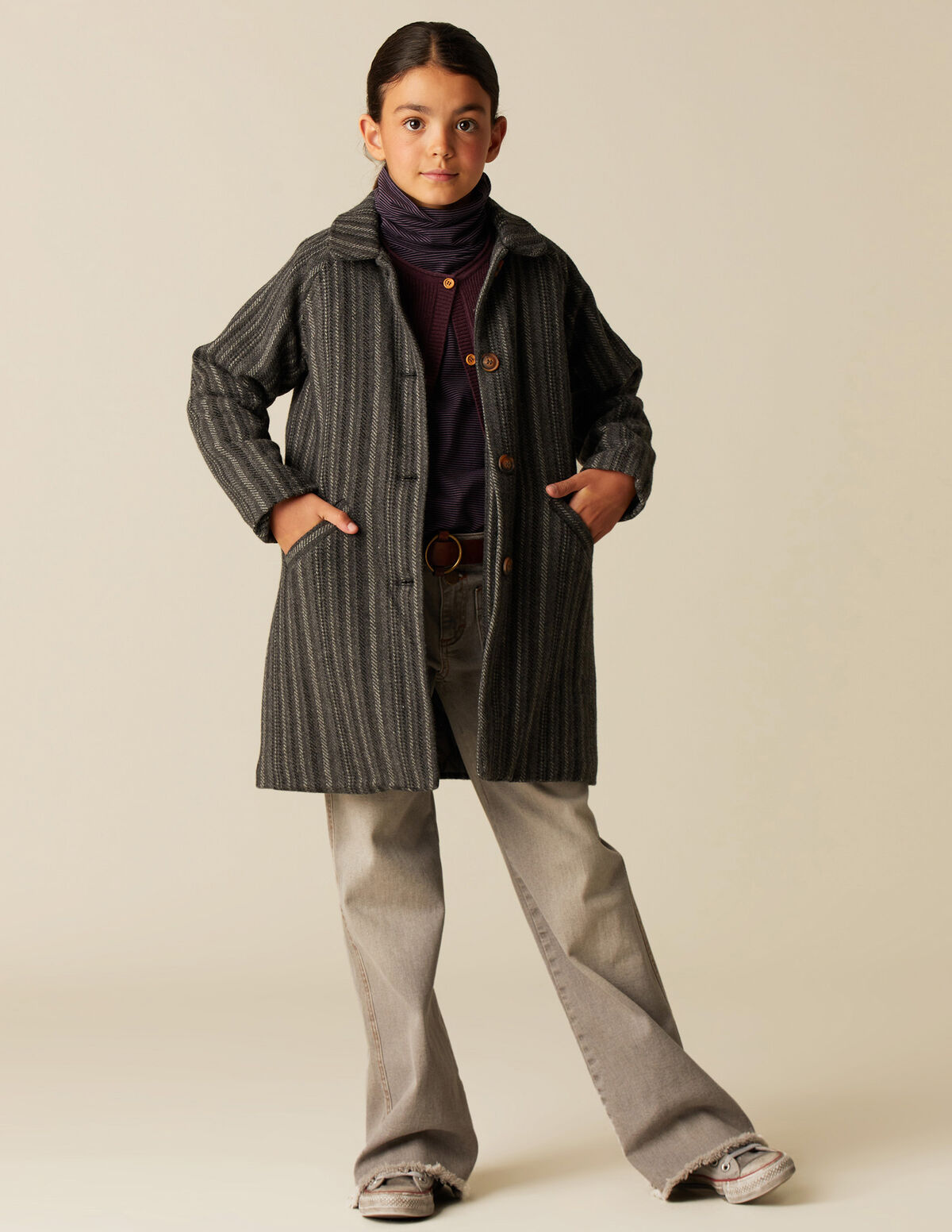 SOBRETUDO RISCA CINZENTO