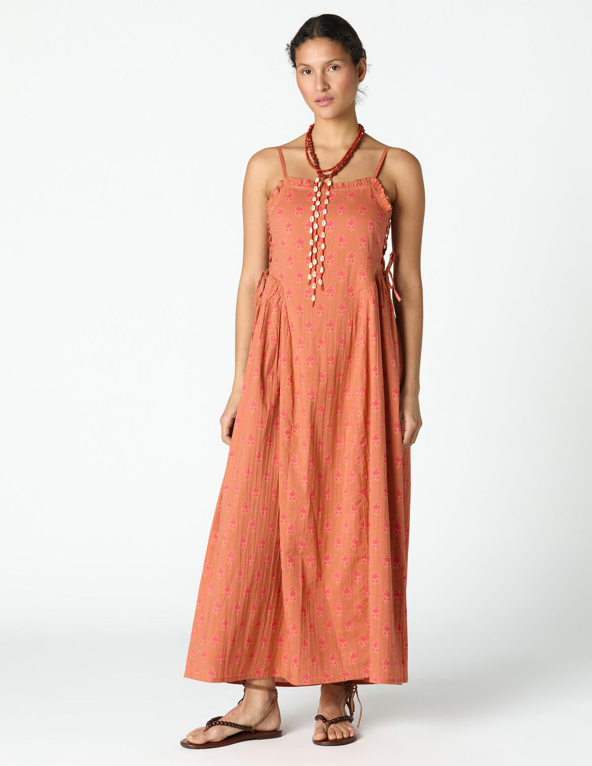 ORANGE BUTI DRESS