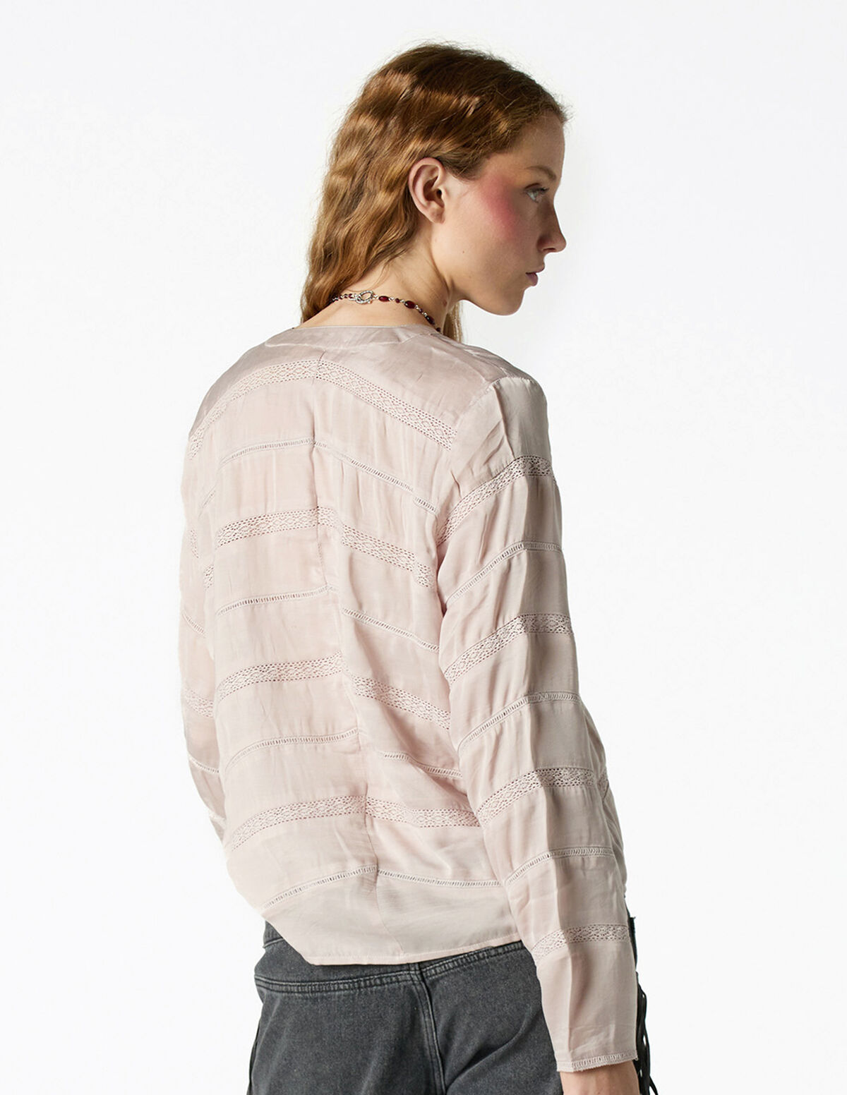 ANTHRACITE LACE SHIRT